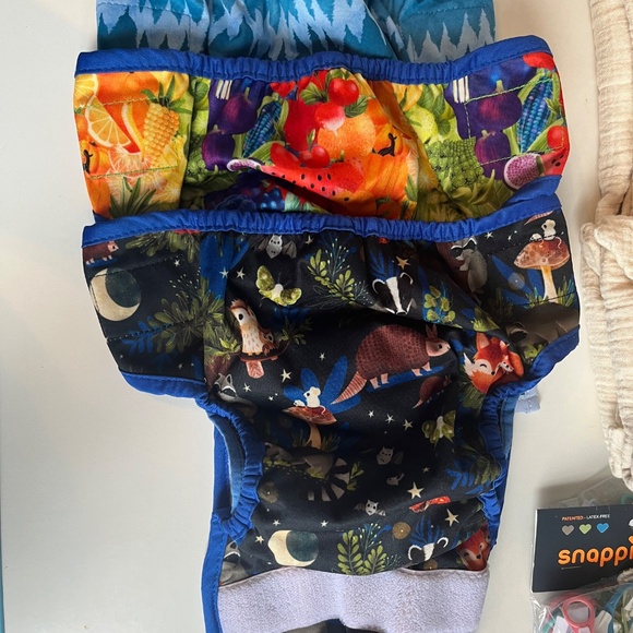 LIGHTLY USED thirsties size one duo wrap cloth diaper covers - Picture 6 of 7